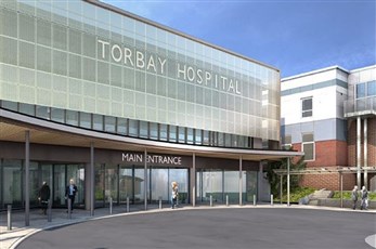 Torbay Hospital CCU and Main Entrance